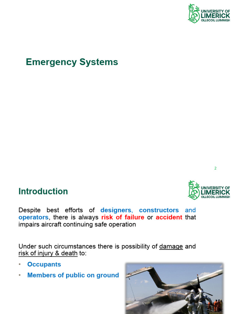 Aircraft Emergency Systems Overview | PDF | Electrical Resistance And ...