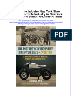 Motorcycle Industry New York State Sechb Motorcycle Industry in New York State Second Edition Geoffrey N. Stein
