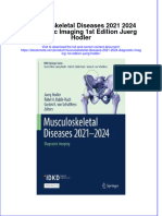 Musculoskeletal Diseases 2021 2024 Diagnostic Imaging 1St Edition Juerg Hodler Online Ebook Texxtbook Full Chapter PDF