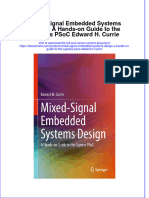 Ebook Mixed Signal Embedded Systems Design A Hands On Guide To The Cypress Psoc Edward H Currie Online PDF All Chapter