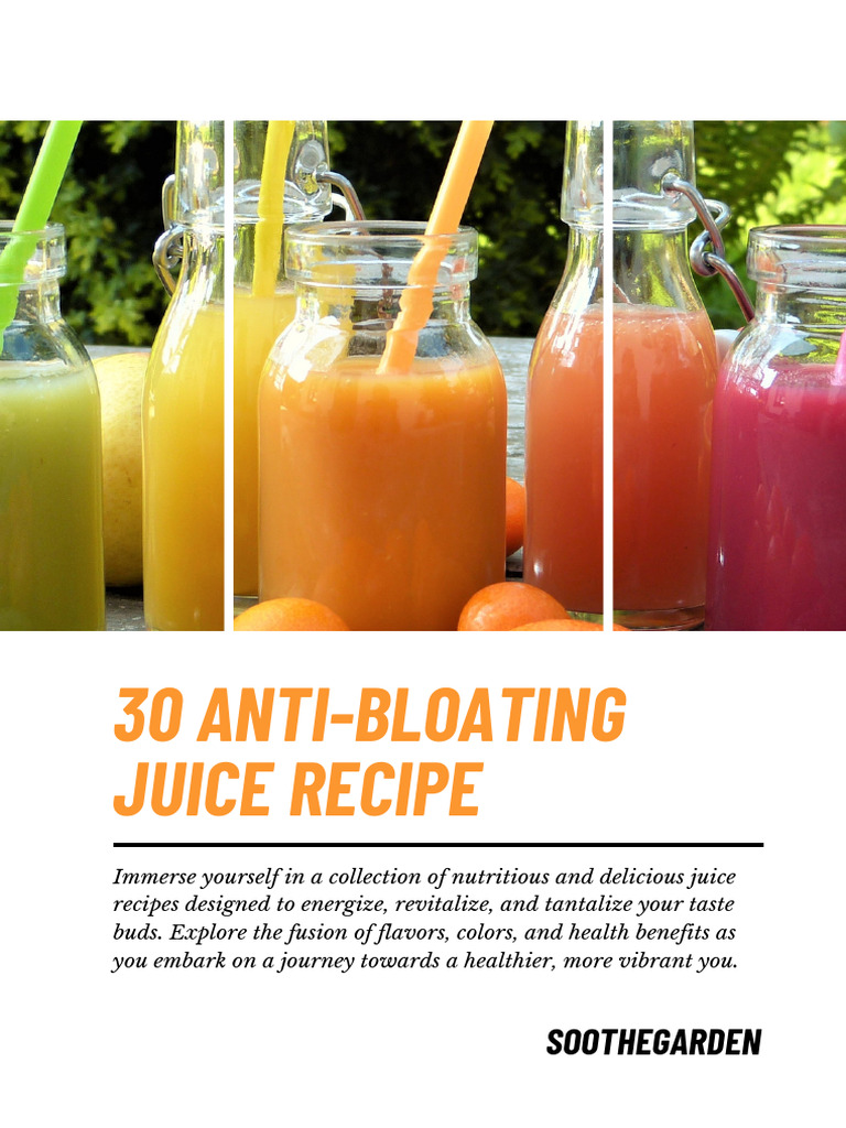 AntiBloating Juice Recipe A4 PDF Beetroot Berry
