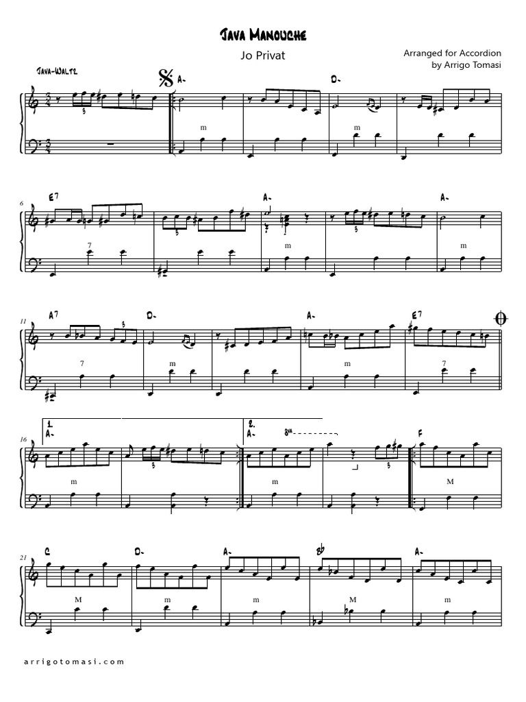 Java-Manouche Accordeon | PDF