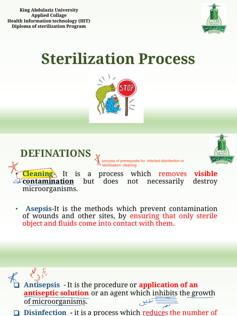 Sterilization Methods and Definitions | PDF | Sterilization ...