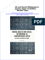 Mental Health and Social Withdrawal in Contemporary Japan 1St Edition Nicolas Tajan Online Ebook Texxtbook Full Chapter PDF