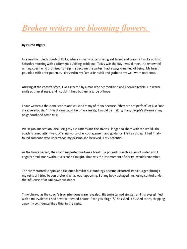 Overcoming Betrayal: A Writer's Journey | PDF | Self-Improvement