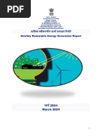 Renewable Energy India Generation Report-March 2024-CEA