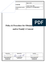 QSP 02 Procedure For Obtaining Patient And, or Familys Consent