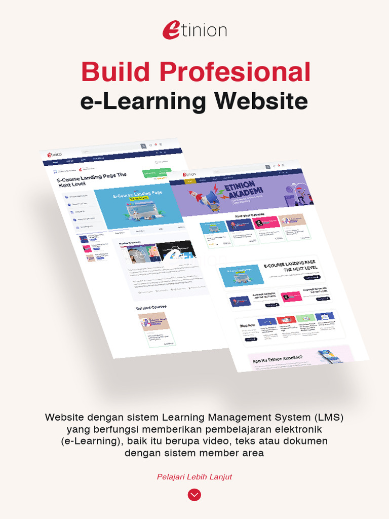 Website e-Learning Profesional Etinion | PDF