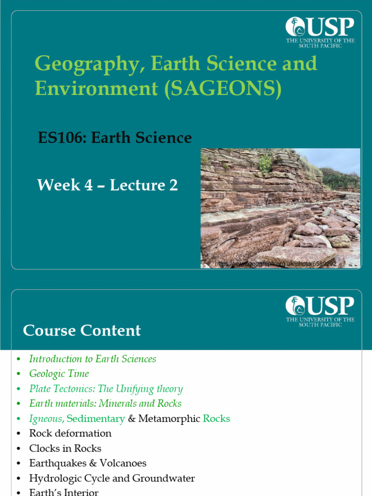 Earth Science: Sedimentary Rocks | PDF | Sedimentary Basin ...
