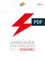 Catalogue Des Projets de La SONABEL