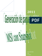 Generación de Paquetes MSI Con Snapshot