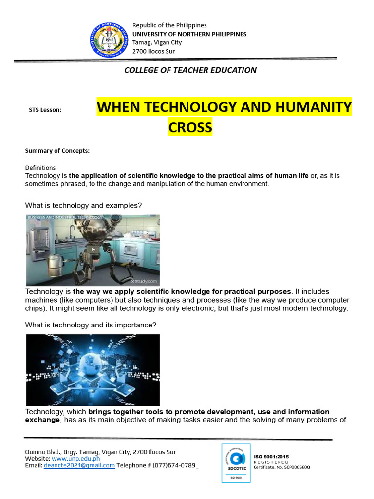 Sts when technology the information age and why does the future does