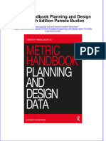 Metric Handbook Planning and Design Data 7Th Edition Pamela Buxton Online Ebook Texxtbook Full Chapter PDF