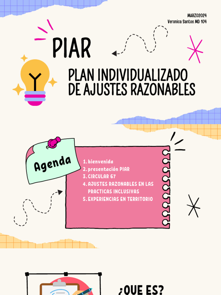 Piar Plan Individula de Ajustes Razonables | PDF | Invalidez | Plan de ...
