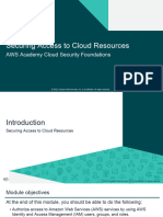 Securing Access To Cloud Resources: AWS Academy Cloud Security Foundations