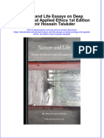 Nature and Life Essays On Deep Ecology and Applied Ethics 1St Edition Munir Hossain Talukder Online Ebook Texxtbook Full Chapter PDF