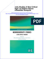 Neurodiversity Studies A New Critical Paradigm 1St Edition Hanna Bertilsdotter Rosqvist Online Ebook Texxtbook Full Chapter PDF