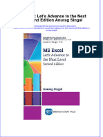 Ebook Ms Excel Lets Advance To The Next Level 2Nd Edition Anurag Singal Online PDF All Chapter