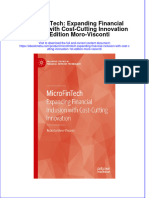 Microfintech Expanding Financial Inclusion With Cost Cutting Innovation 1St Edition Moro Visconti Online Ebook Texxtbook Full Chapter PDF