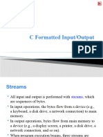 Formatted Input-Output
