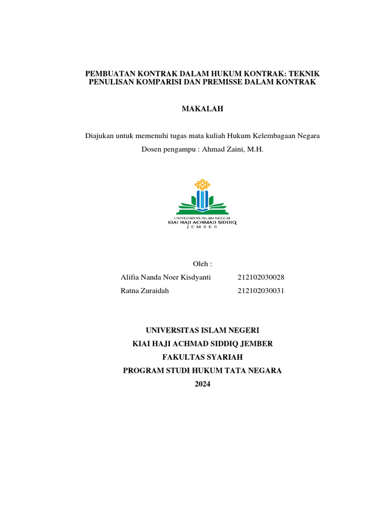 Teknik Penulisan Premis dan Komparisi | PDF | Pengelolaan Keuangan ...