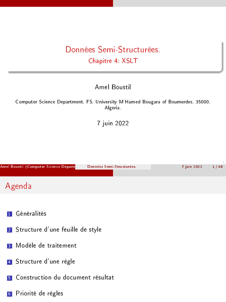 Introduction à XSLT et transformation XML | PDF | XML | Extensible ...