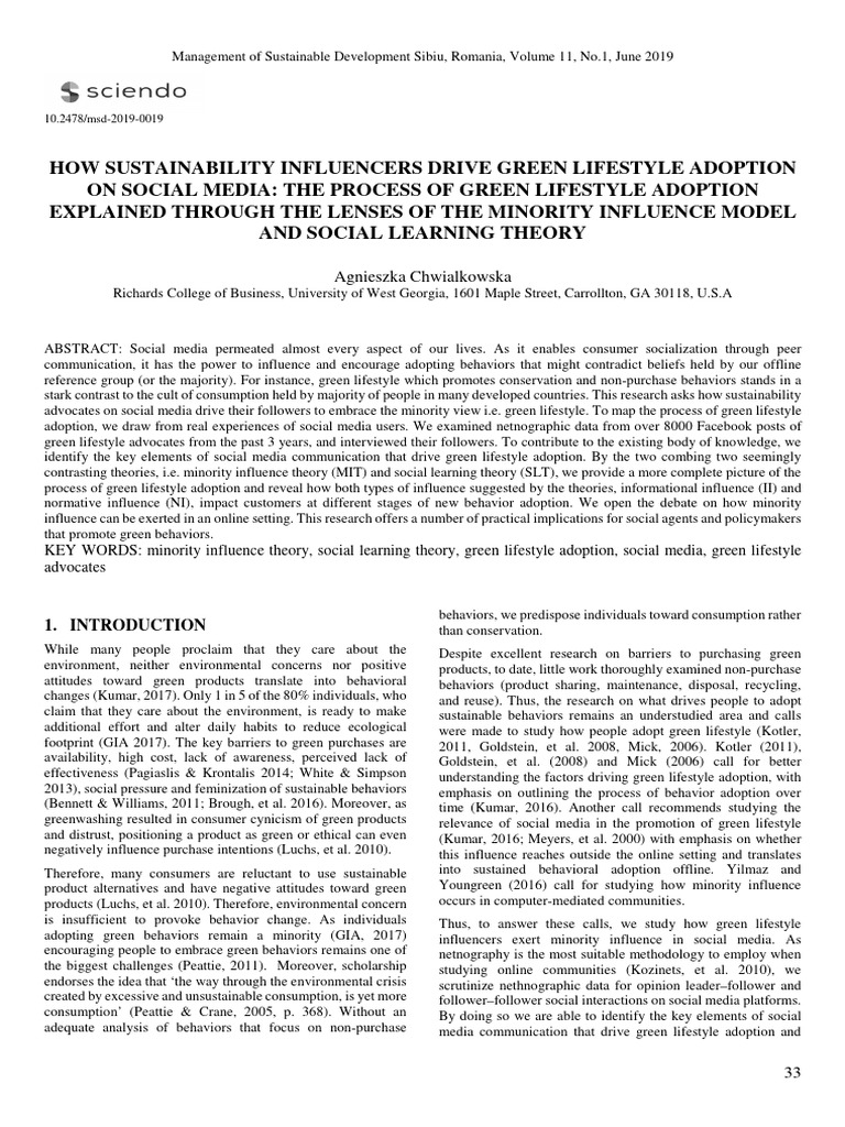Green Lifestyle | PDF | Social Media | Popular Culture & Media Studies