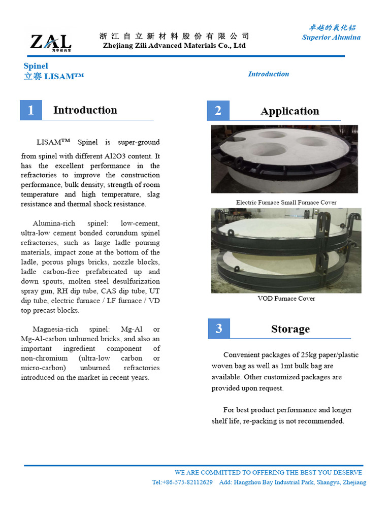 Spinel | PDF | Refractory | Aluminium Oxide