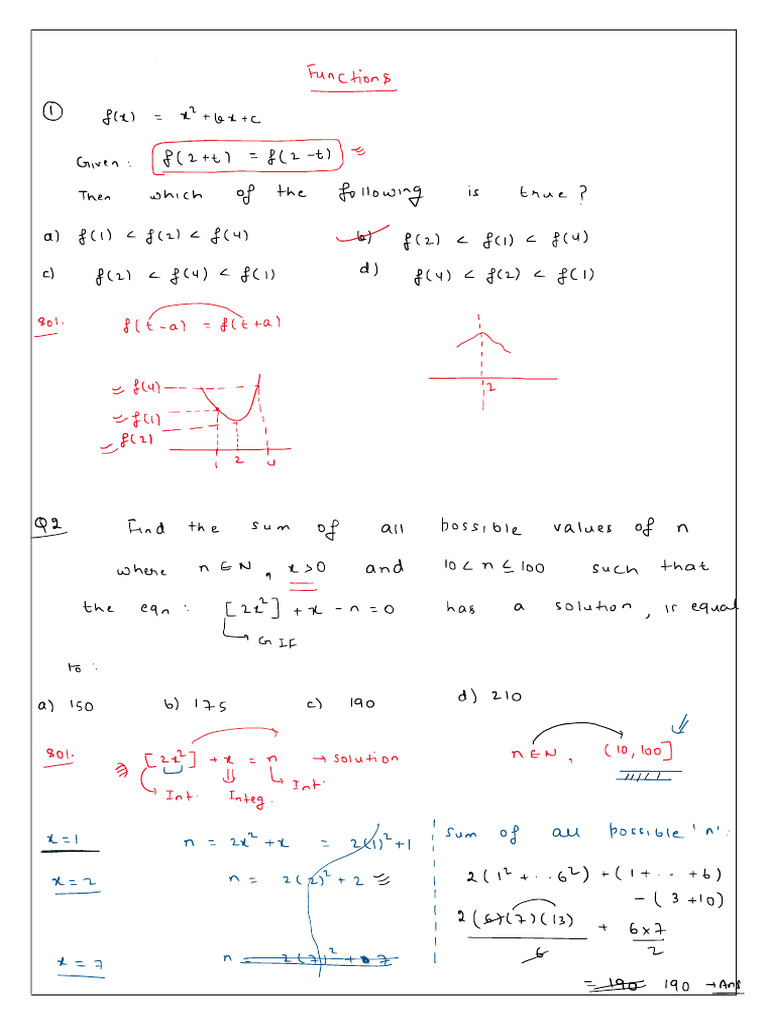 Function Practice Session PDF | PDF