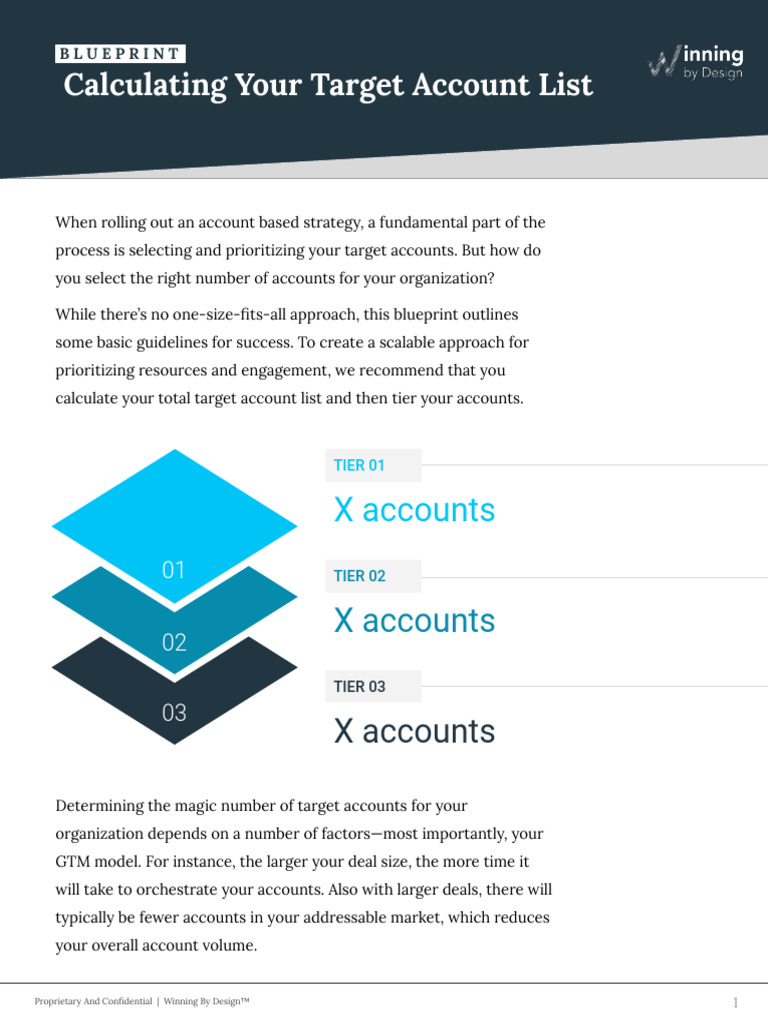 How to calculate your target account list pdf business