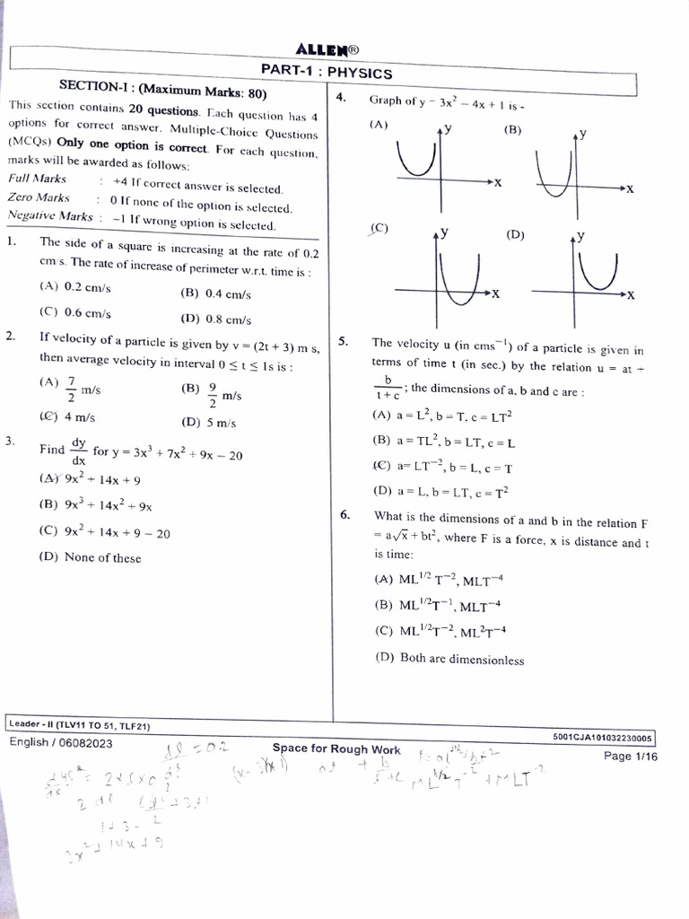 Adobe Scan 13 Aug 2023 | PDF | Function (Mathematics) | Physical Chemistry
