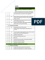 Bidding Requirements Checklist 