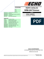 srm260 Parts Catalog Serial Numbers 0700100107999999