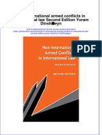 Ebook Non International Armed Conflicts in International Law Second Edition Yoram Dinsh Eyn Online PDF All Chapter