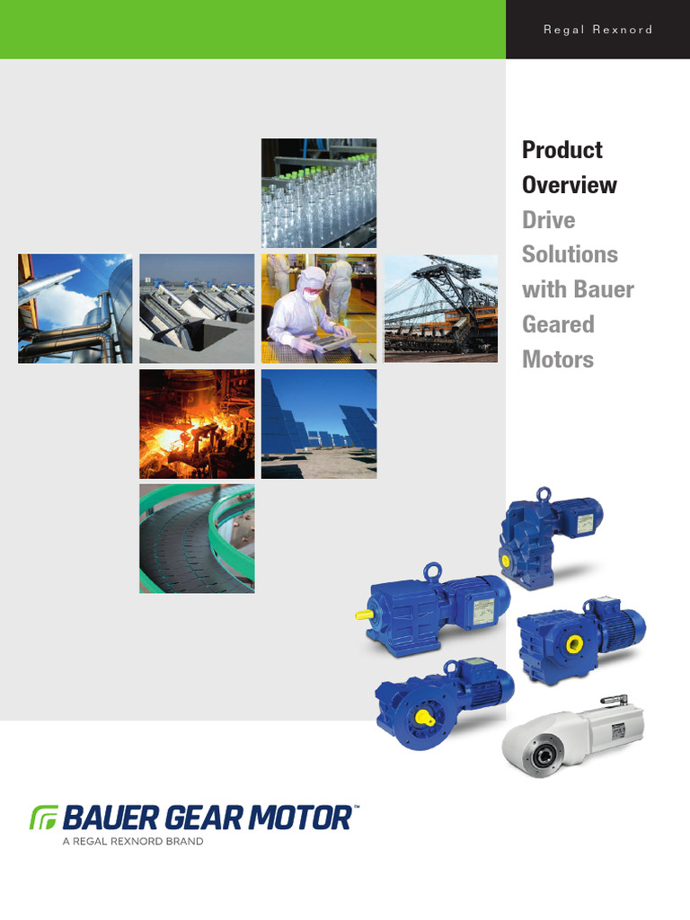 Product: Drive Solutions With Bauer Geared Motors | PDF | Electric ...