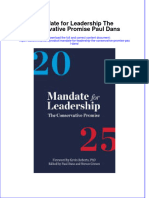 Mandate For Leadership The Conservative Promise Paul Dans Online Ebook Texxtbook Full Chapter PDF