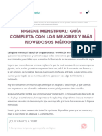 Higiene Menstrual - Guía Completa Con Los Mejores y Más Novedosos Métodos - Mama Mimada