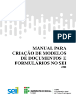 Manual Criação Formulário, Modelos e Tipo de Documento Versão 4.0