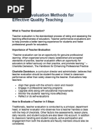 HCPS Teacher Evaluation Handbook | PDF | Teachers | Knowledge