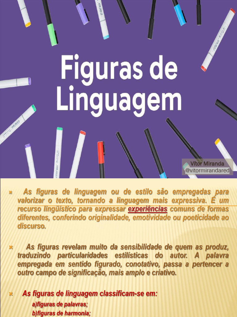 Figuras de Linguagem - Slide Inicial (Com Exemplos) - Vítor Miranda ...