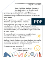 Lettre Parents