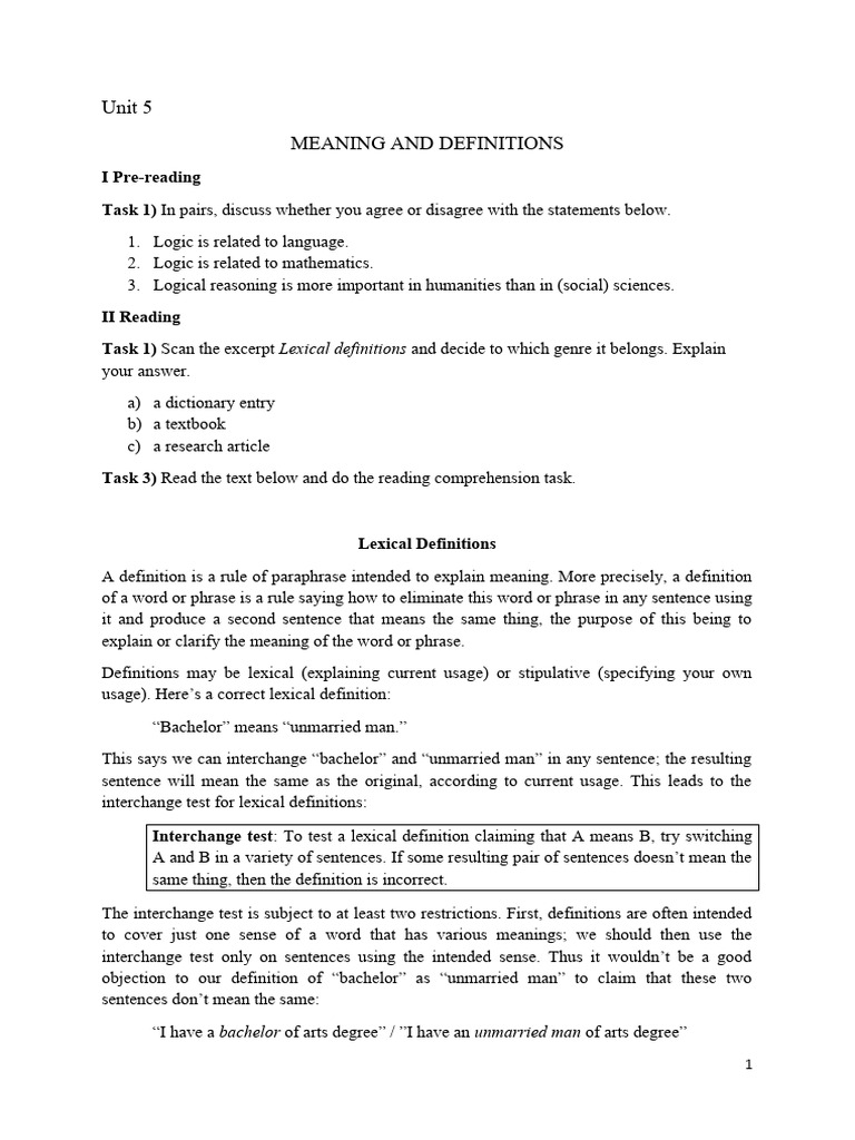 5 meaning and definitions pdf definition vagueness