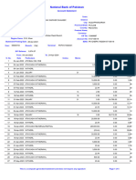 National Bank of Pakistan: Account Statement