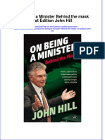 On Being A Minister Behind The Mask 1St Edition John Hill Online Ebook Texxtbook Full Chapter PDF