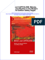 Music and Capitalism Melody Harmony and Rhythm in The Modern World 1St Edition Sabby Sagall Online Ebook Texxtbook Full Chapter PDF