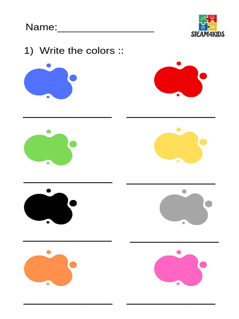 Color Matching Worksheet | PDF