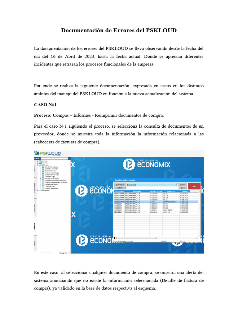 Errores Comunes en PSKLOUD | PDF | Informática