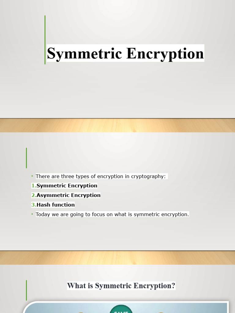 Ch4 Symmetric Encryption | PDF | Key (Cryptography) | Cryptography