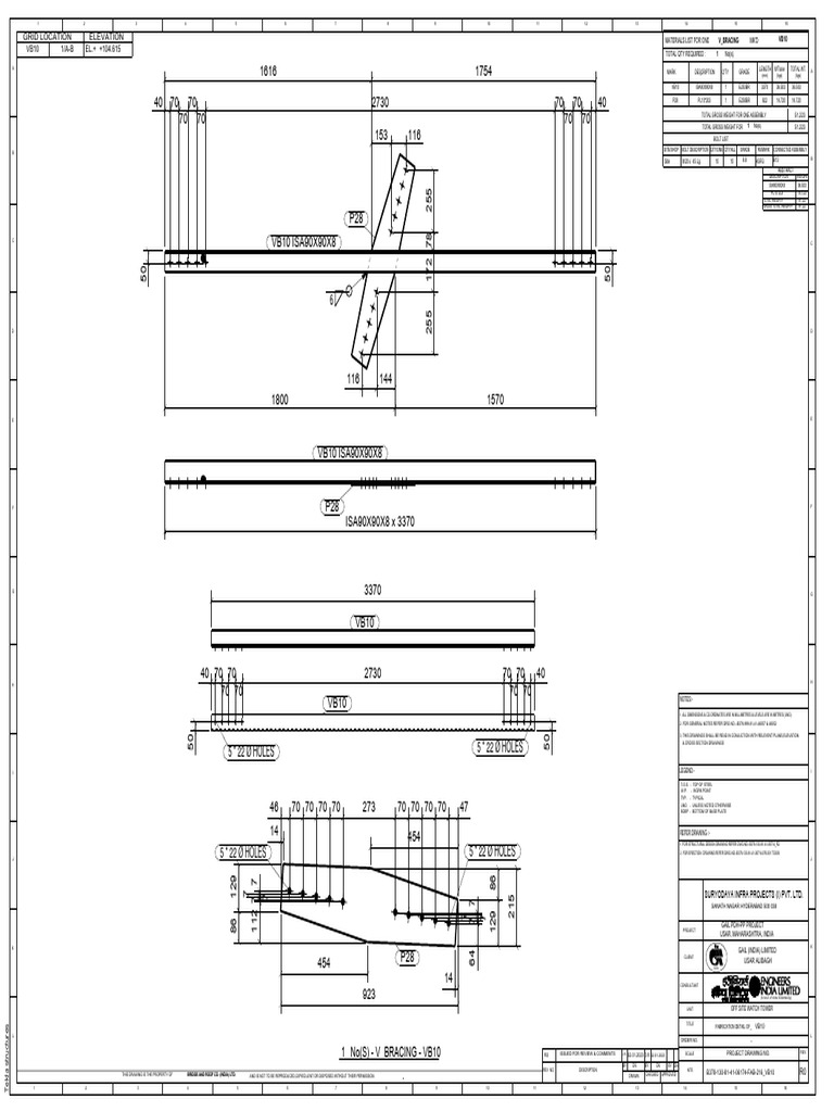 No (S) - V - BRACING - VB10 1: 1/A-B VB10 +104.615 EL.+ | PDF