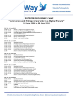 NTU ENTREPRENEURSHIP CAMP (June 2024) - SmartWay - detail itinerary